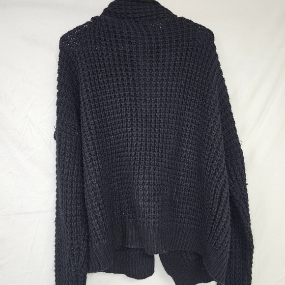 Moon Collection Black Knit Open Cardigan - Picture 2 of 4